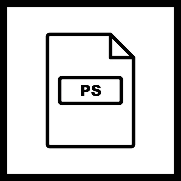 Vector PS Icon — Stock Vector