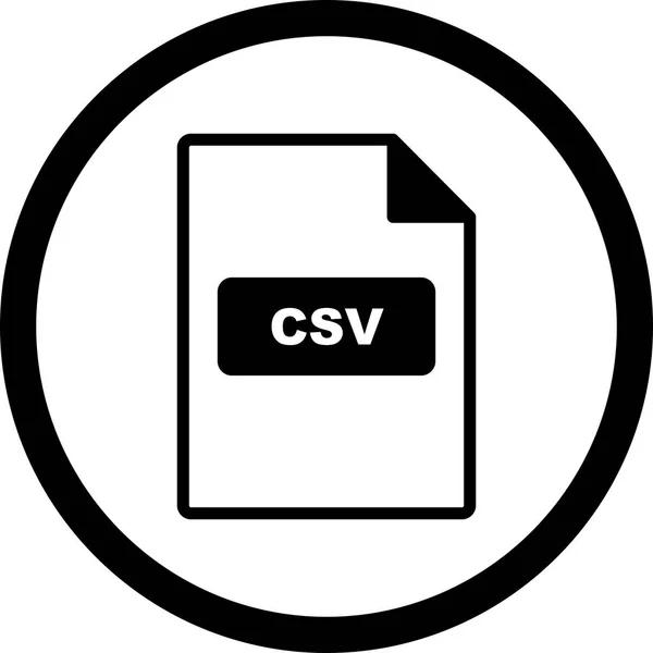 Icona CSV vettoriale — Vettoriale Stock