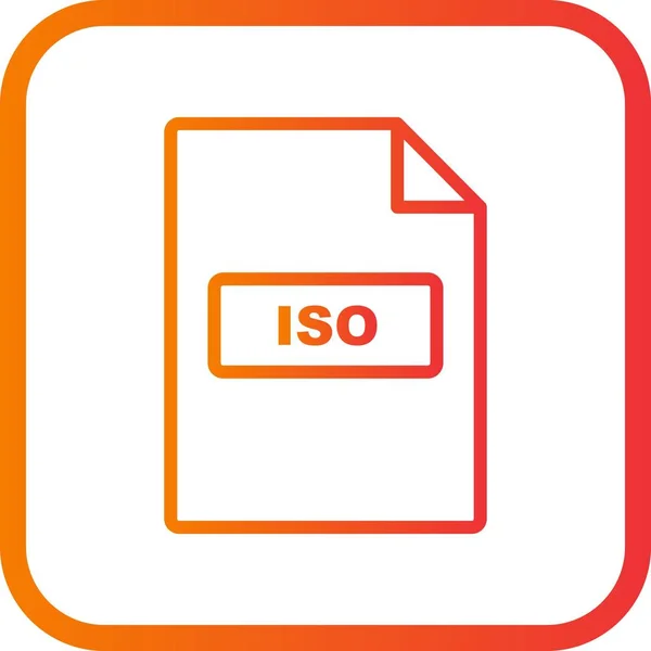 Vector ISO Icon — Stock Vector