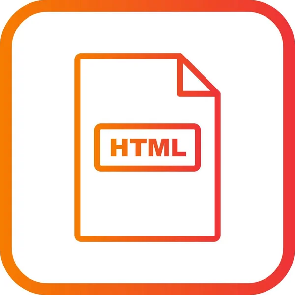 Vector HTML-pictogram — Stockvector