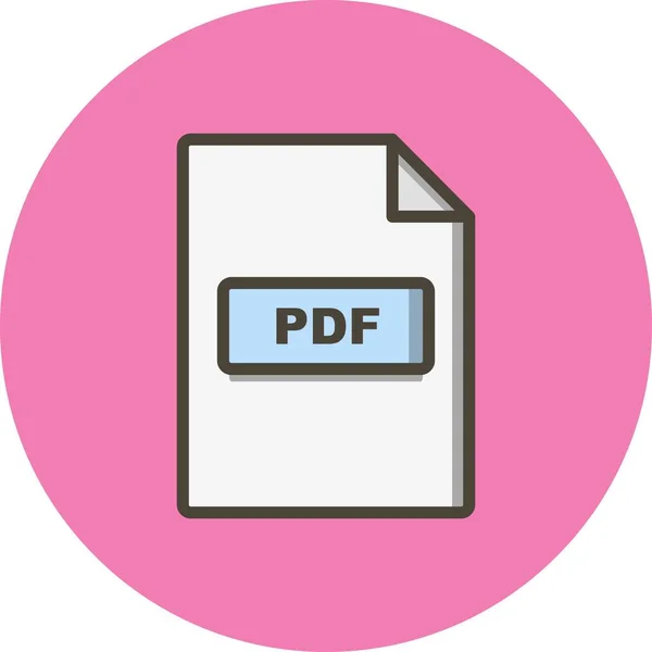 Vector Pdf Icon — Stockvector