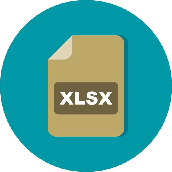Icône vectorielle XLSX — Image vectorielle