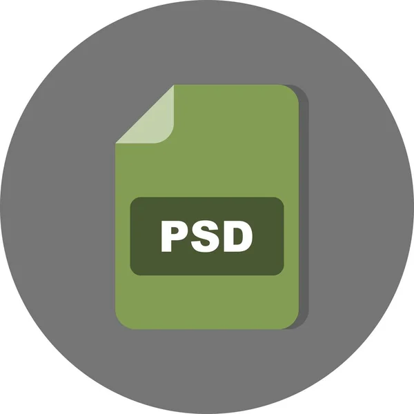 Vetor PSD Ícone — Vetor de Stock