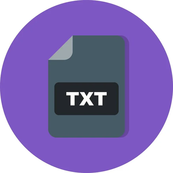 Ícone do vetor TXT — Vetor de Stock
