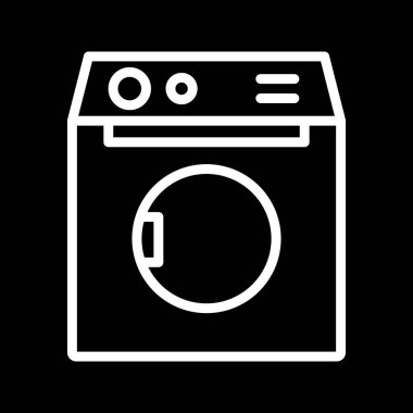  Vektör çamaşır makinesi simgesini