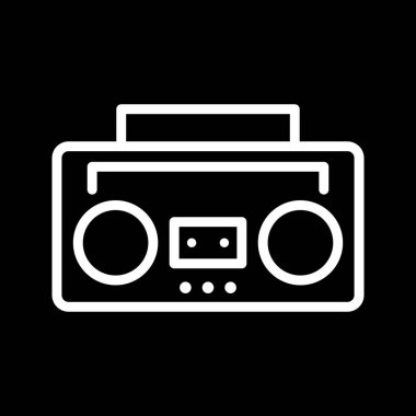 Vektör ses bandı simgesi