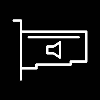 Vektör ses kartı simgesi