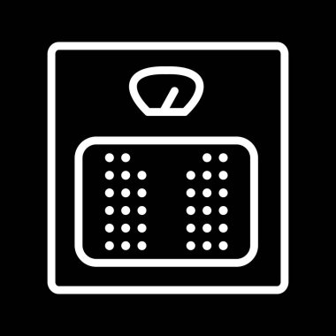 Vektör ağırlık makine simgesi