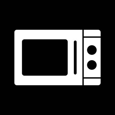 Vektör mikrodalga fırın simgesi