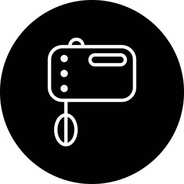 Vektör yemek karıştırıcı simgesini