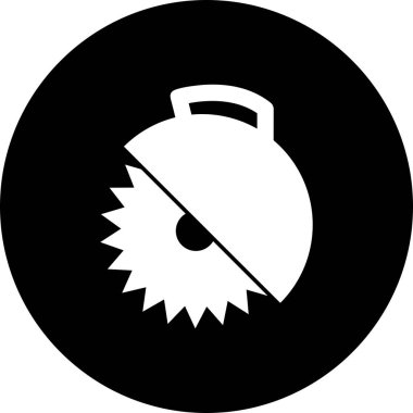 Vektör daire testere simgesi