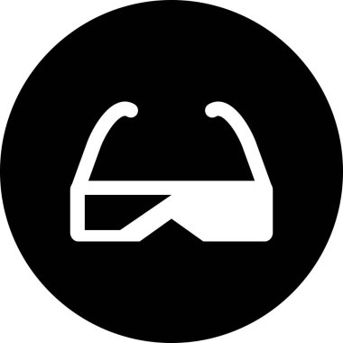 vektör 3d gözlük simgesi