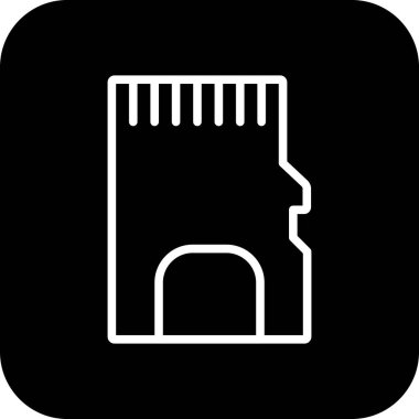 vektör Bellek Kartı simgesi