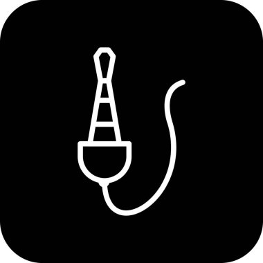 Vektör kablosu kablosu simgesi