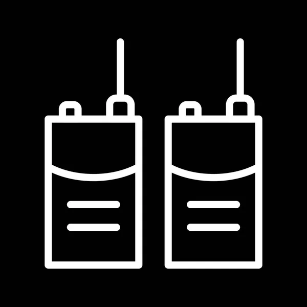 Vector Walkie talkie icono — Archivo Imágenes Vectoriales