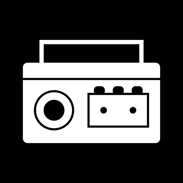 Vector cassette jugador icono — Archivo Imágenes Vectoriales