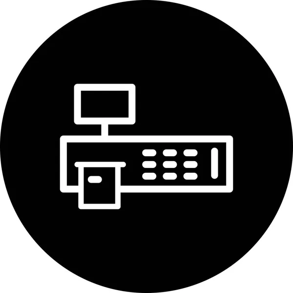 Vector facturering Machine-symbool — Stockvector