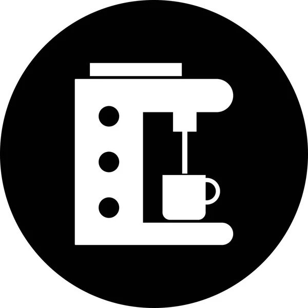 Icône de cafetière vectorielle — Image vectorielle