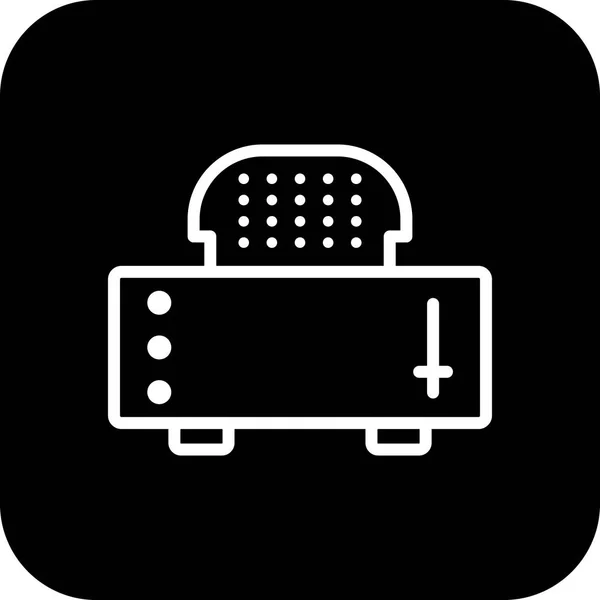 Vector Slice Toaster pictogram — Stockvector