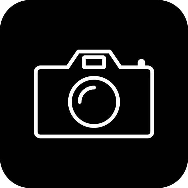 Icona della fotocamera vettoriale — Vettoriale Stock