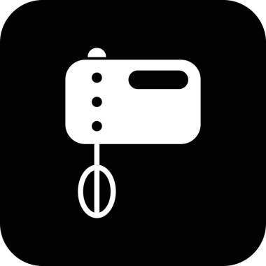 Vektör yemek karıştırıcı simgesini