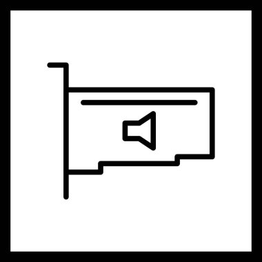 Vektör ses kartı simgesi