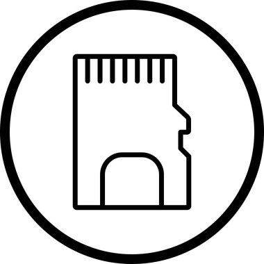 vektör Bellek Kartı simgesi