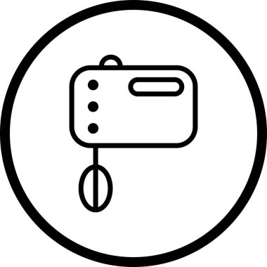 Vektör yemek karıştırıcı simgesini