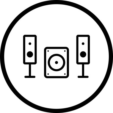 Vektör müzik sistem kutsal kişilerin resmi