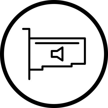 Vektör ses kartı simgesi