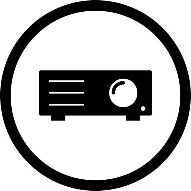 Vektör projektör simgesi