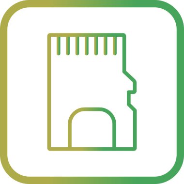 vektör Bellek Kartı simgesi