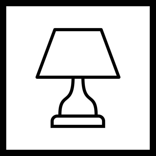 Vector Lamp Icon — Stock Vector