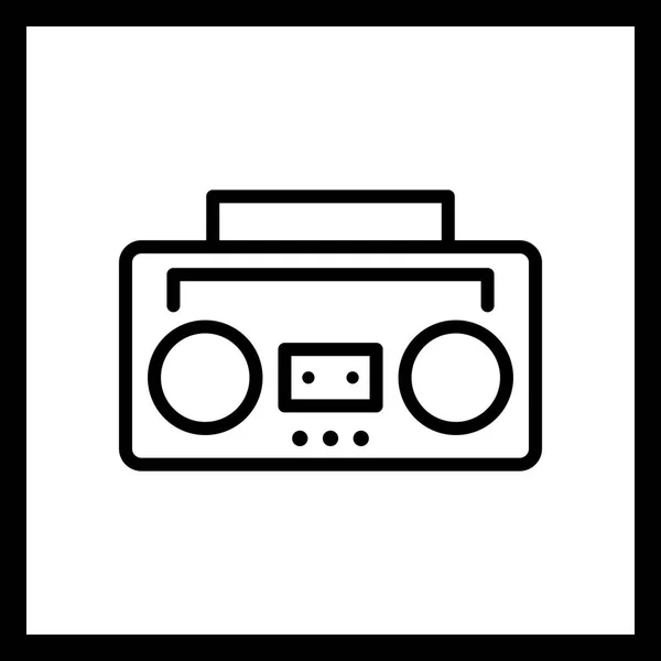 Icono de cinta de audio vectorial — Vector de stock