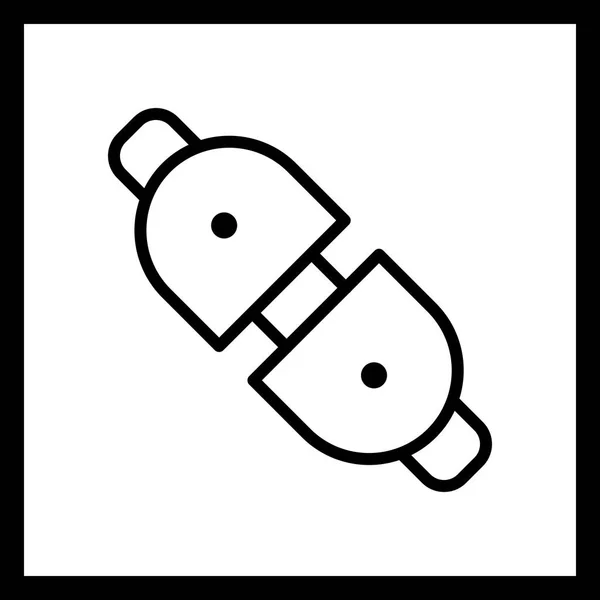 Vector Plug aansluiting pictogram — Stockvector