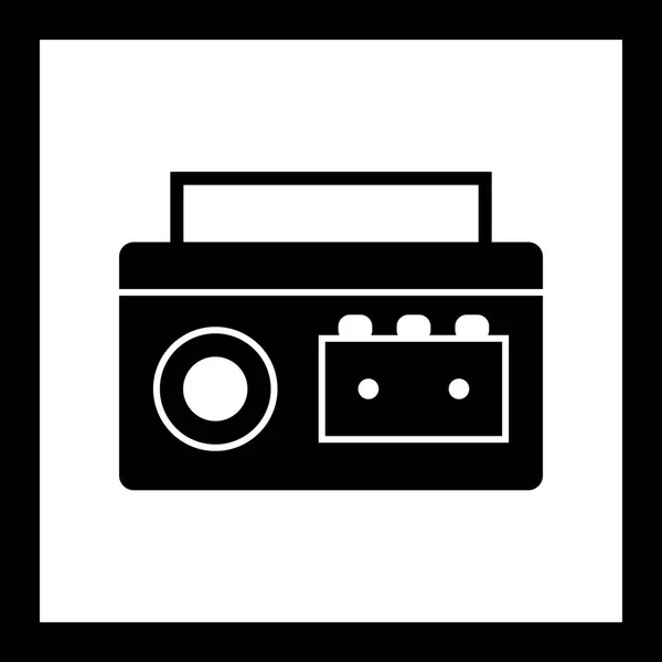 Vector Cassette speler pictogram — Stockvector