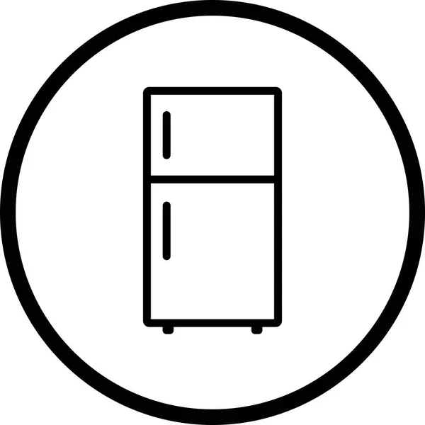 Ícone do refrigerador do vetor —  Vetores de Stock
