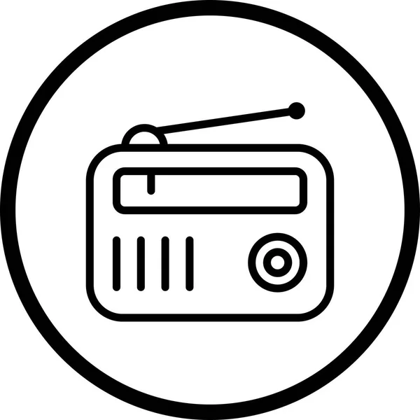 Ραδιόφωνο εικονίδιο του φορέα — Διανυσματικό Αρχείο