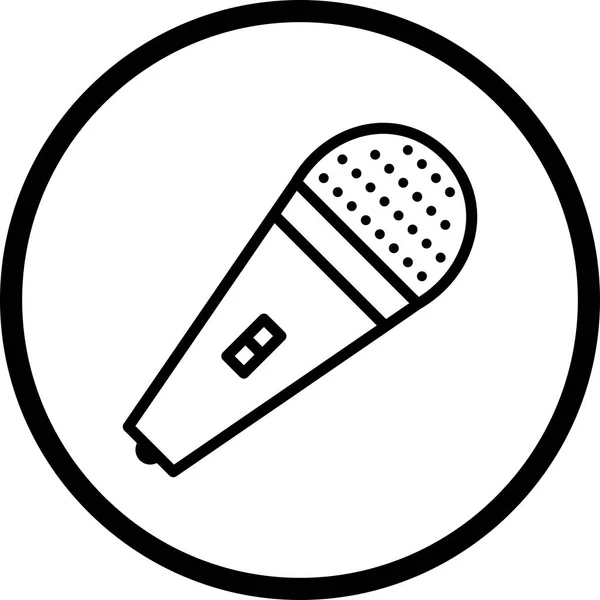 Wektor ikonę mikrofonu — Wektor stockowy