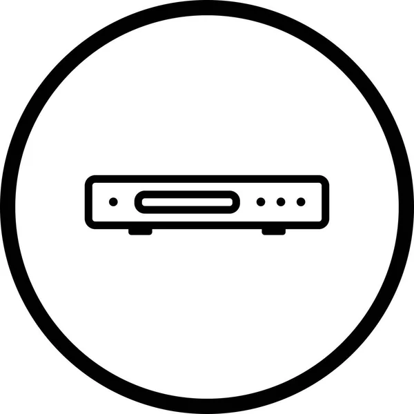 Vektor-DVD-Player-Symbol — Stockvektor