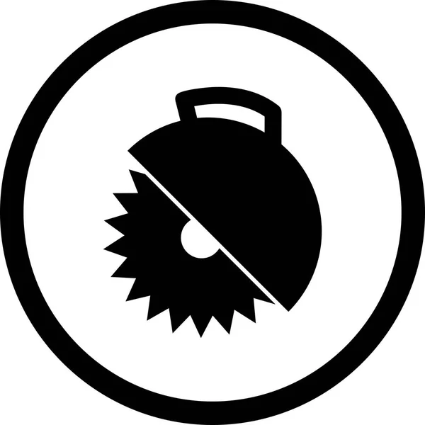 Vector cirkelzaag pictogram — Stockvector