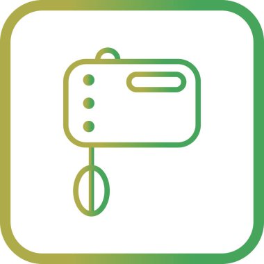 Vektör yemek karıştırıcı simgesini