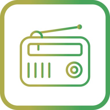 vektör radyo simgesi