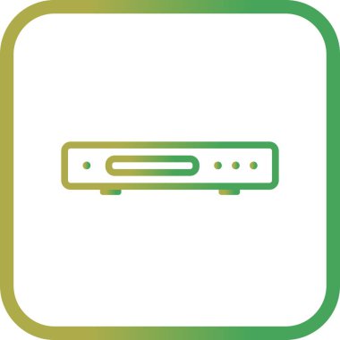 Vektör Dvd Player simgesi
