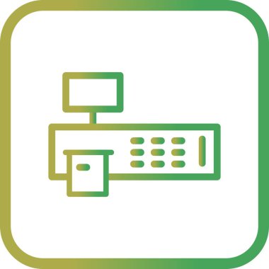 Vektör fatura makine simgesi