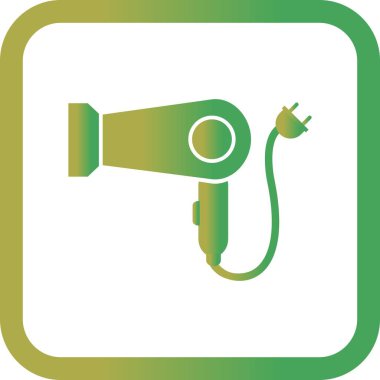 Vektör saç kurutma makinesi simgesini