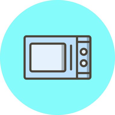 Vektör mikrodalga fırın simgesi