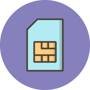 Vektör simge Sim sim araba