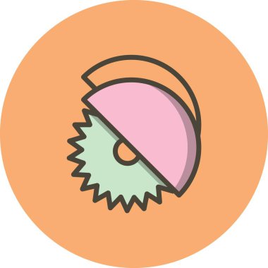 Vektör daire testere simgesi