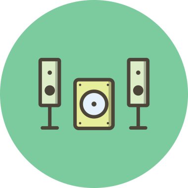 Vektör müzik sistem kutsal kişilerin resmi